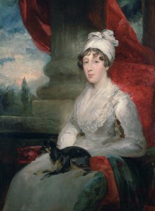 1831年のJ.フラックスマンとミニチュアの鉛筆画から描かれた未完成のソーン夫人の肖像
